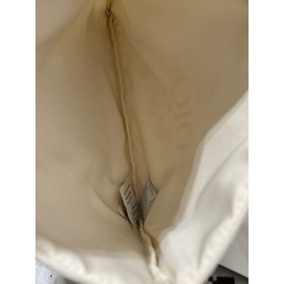 Dior Trousse Pouch Floral Zipper NWT Ivory Cosmetic Make Up Bag - Picture 5 of 8